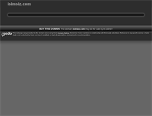 Tablet Screenshot of isimsiz.com